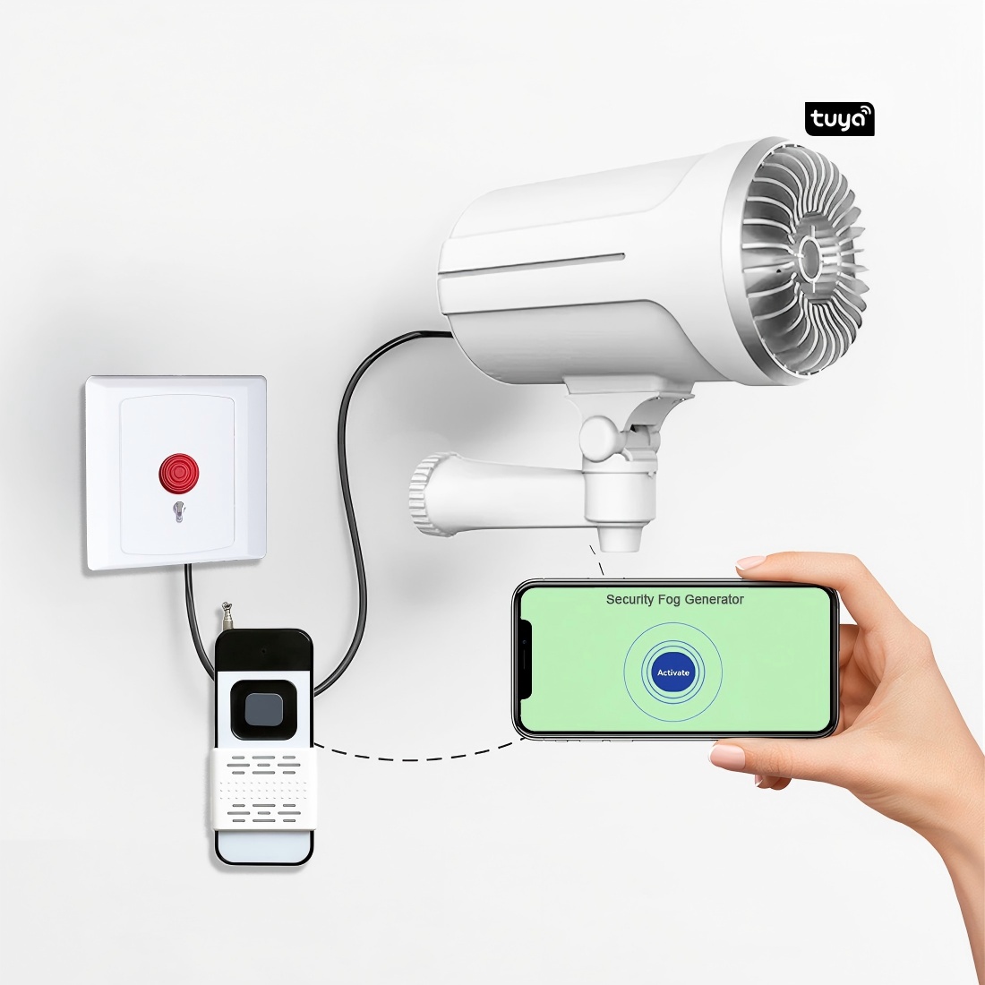 Home Security Fog System - Система противовзломной дымовой защиты: генератор дыма