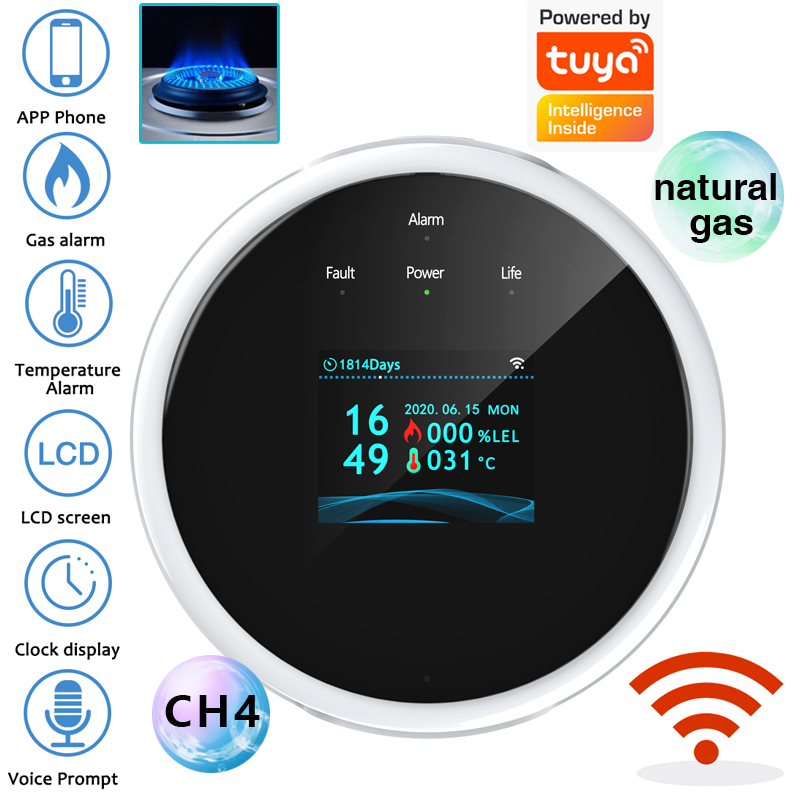 Home Security Gadgets - Датчик газа с Wi-Fi 2.4G, детектор
