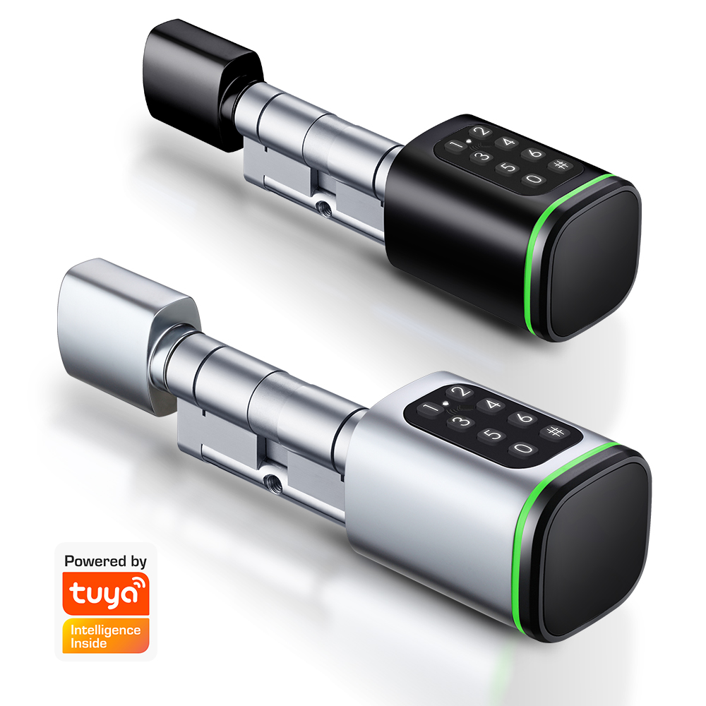 Home Security Ideas - Умный цилиндрический замок Tuya 60-90 мм,
