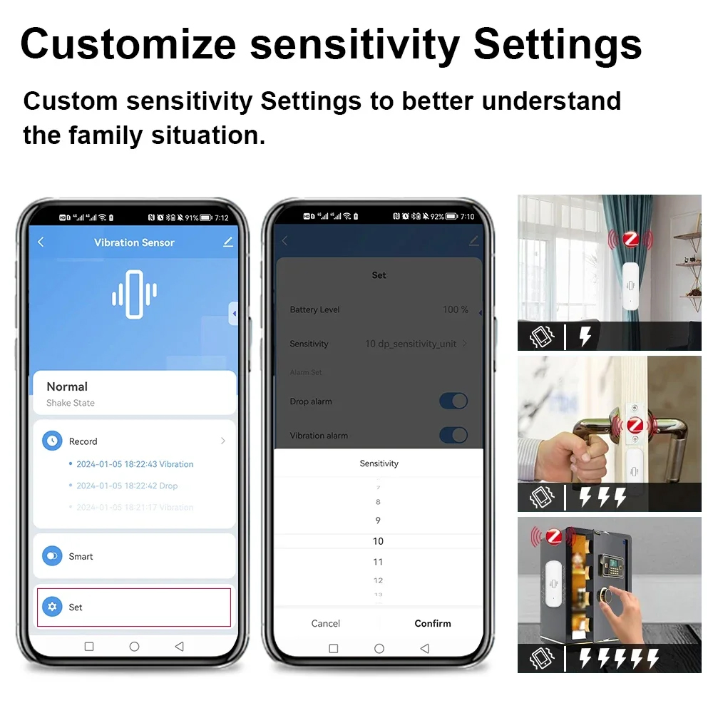 Умный датчик вибрации ZigBee,  – обзор и цена Home Security Gadgets