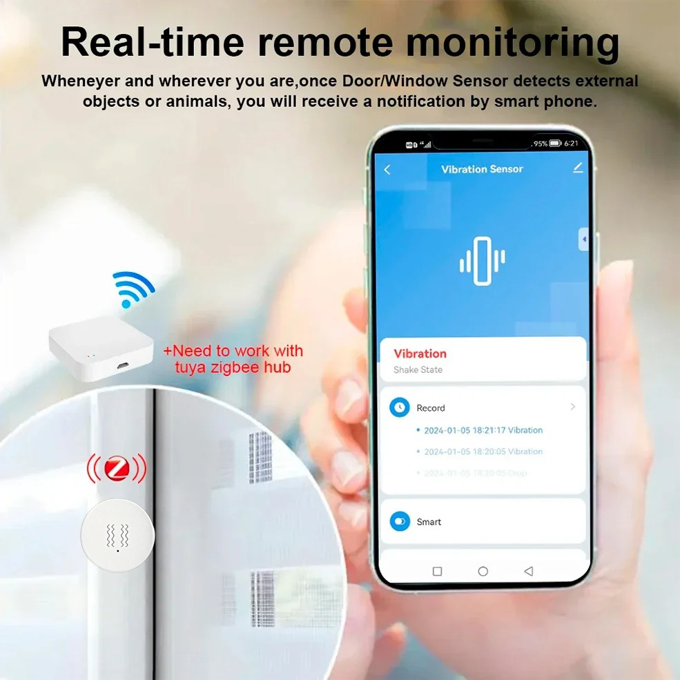 Умный датчик вибрации и наклон – обзор и цена Home Security Systems