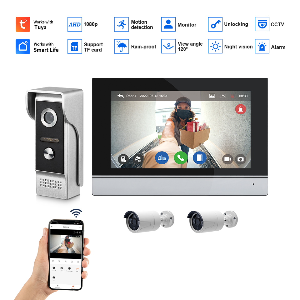 7-дюймовый IPS-экран, 2 МП, Tu – обзор и цена Home Security Indoor Cameras