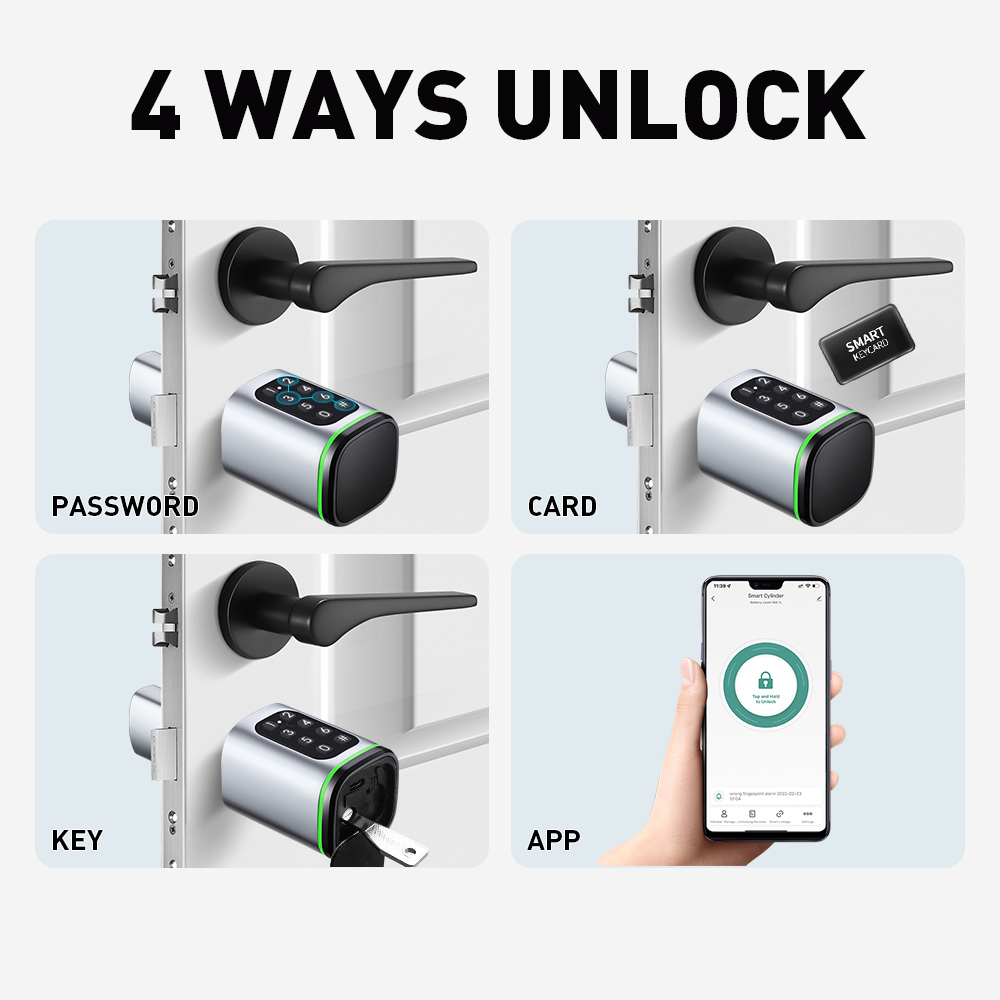 Умный цилиндрический замок Tuy – обзор и цена Home Security Ideas